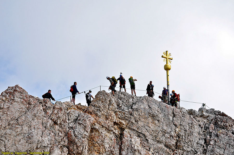 Toppen av Zugspitze
