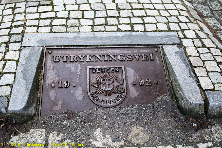 "Utrykningsvei" for Bergen Brannvesen
