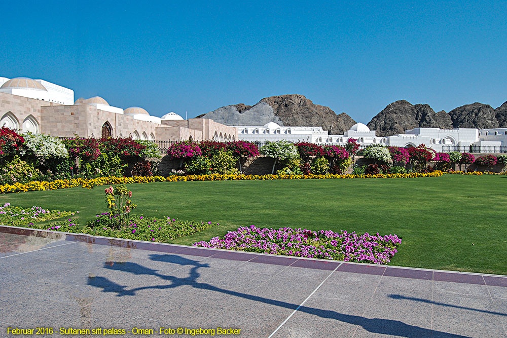 Sultanen sitt palass i Oman