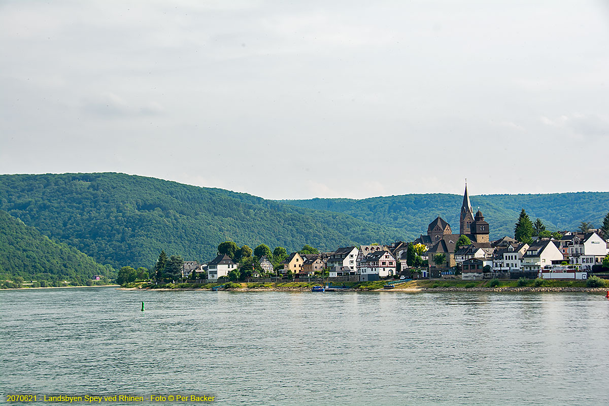 Landsbyen Spey ved Rhinen