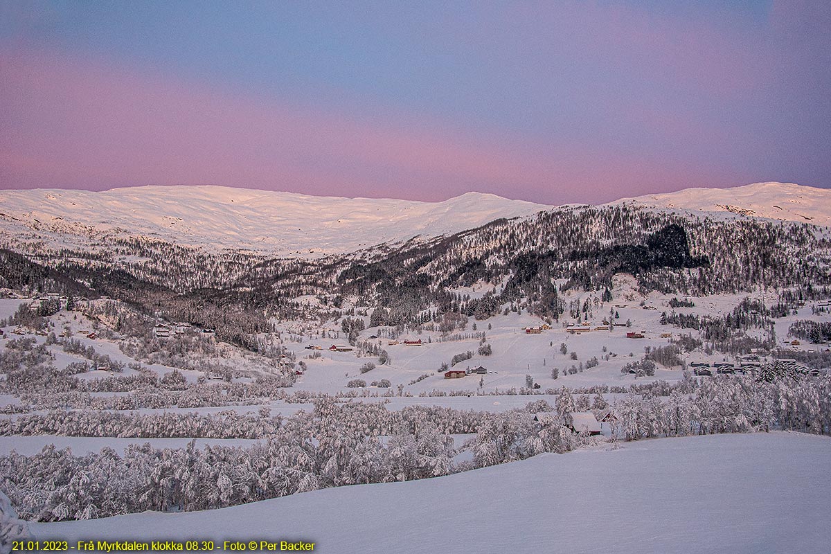 Frå Myrkdalen klokka 08.30