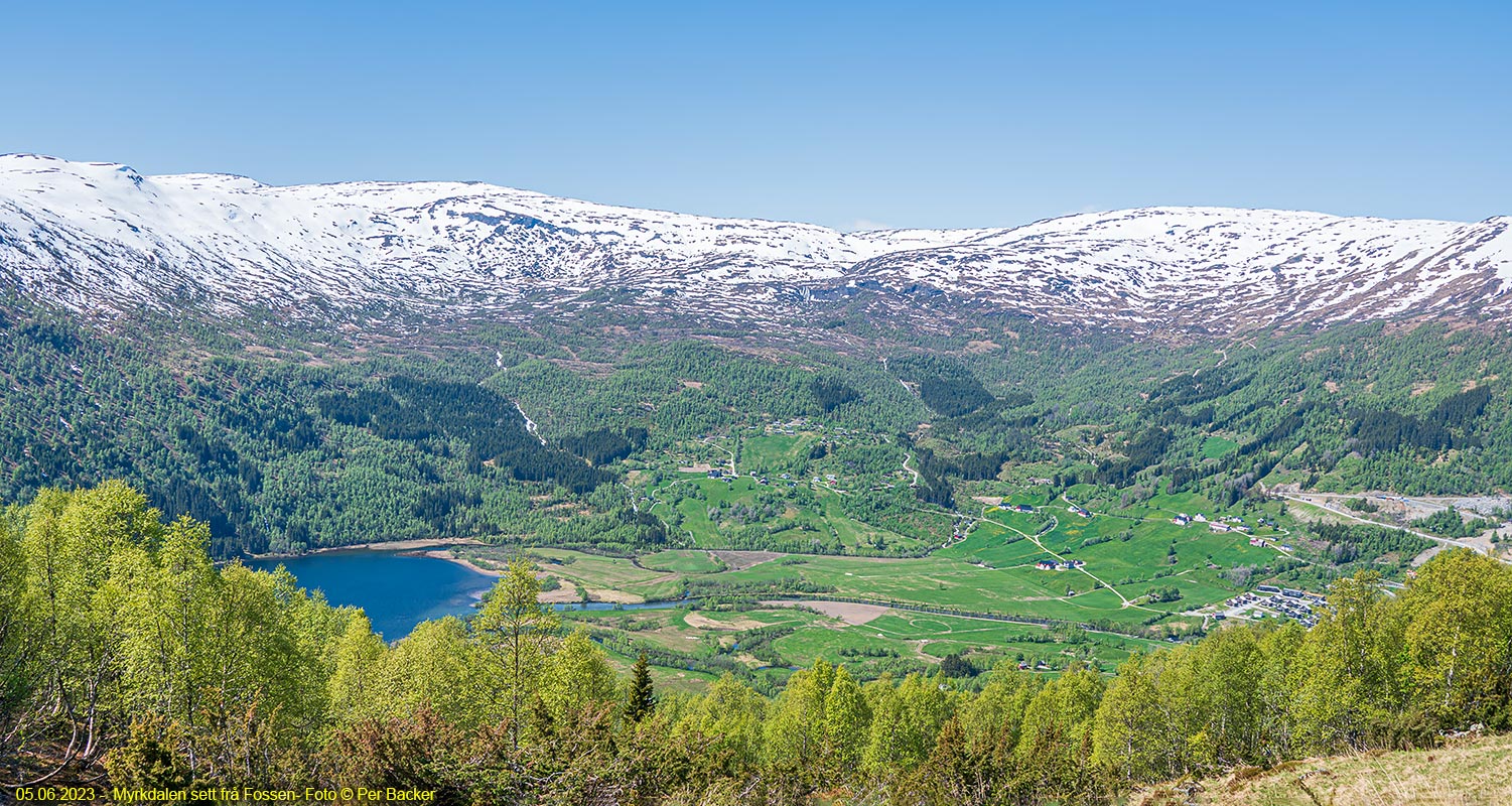 Myrkdalen sett frå Fossen