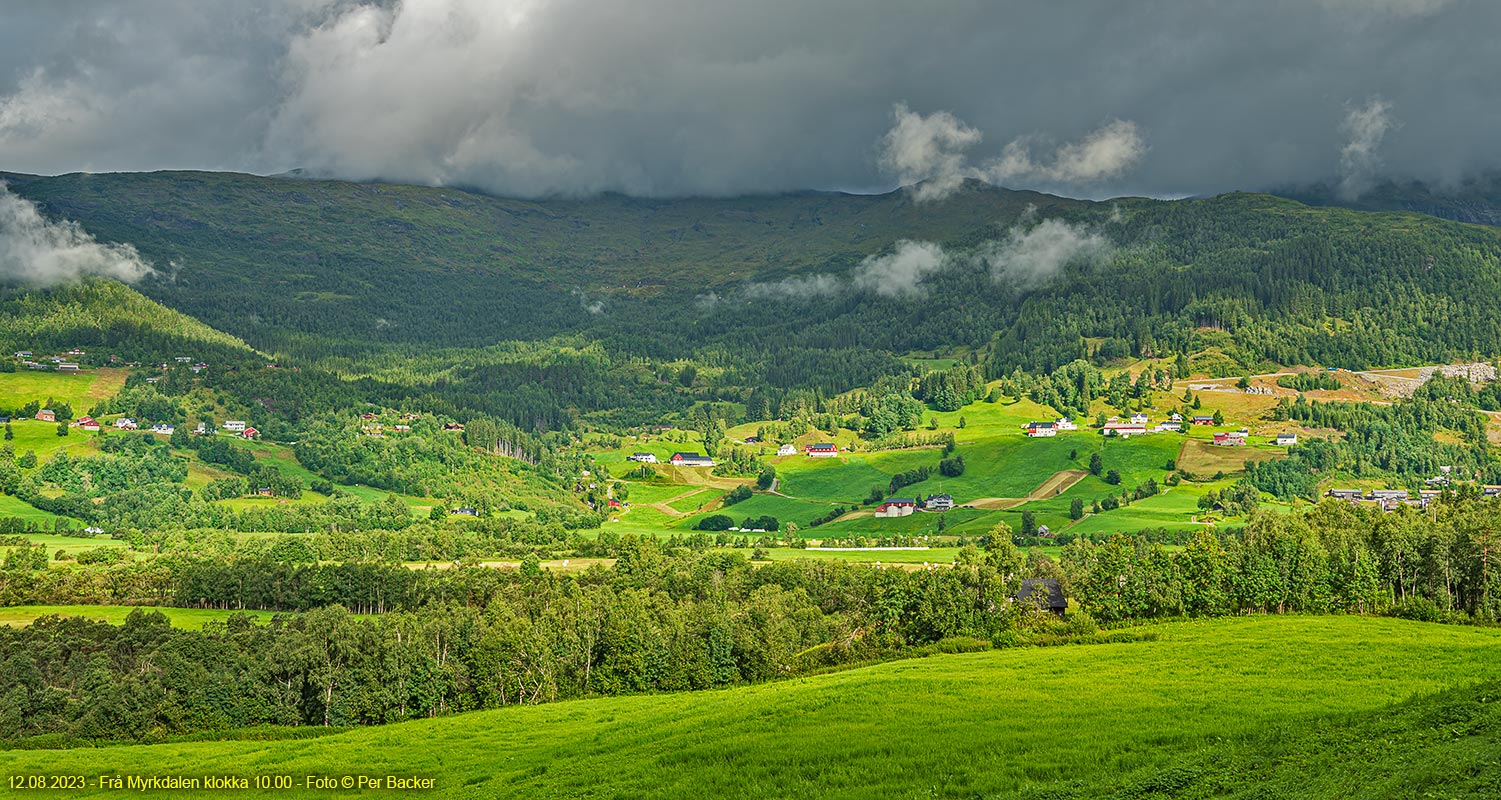 Frå Myrkdalen klokka 10.00