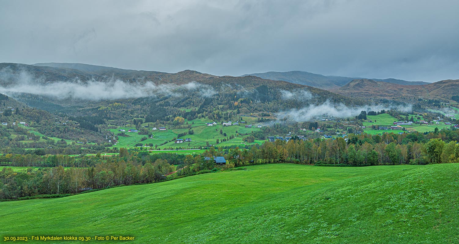 Frå Myrkdalen klokka 09.30