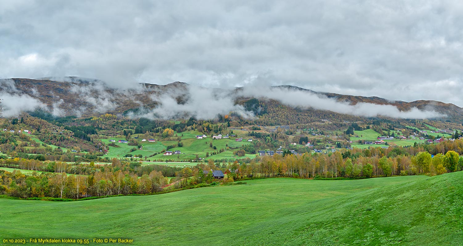 Frå Myrkdalen klokka 09.55