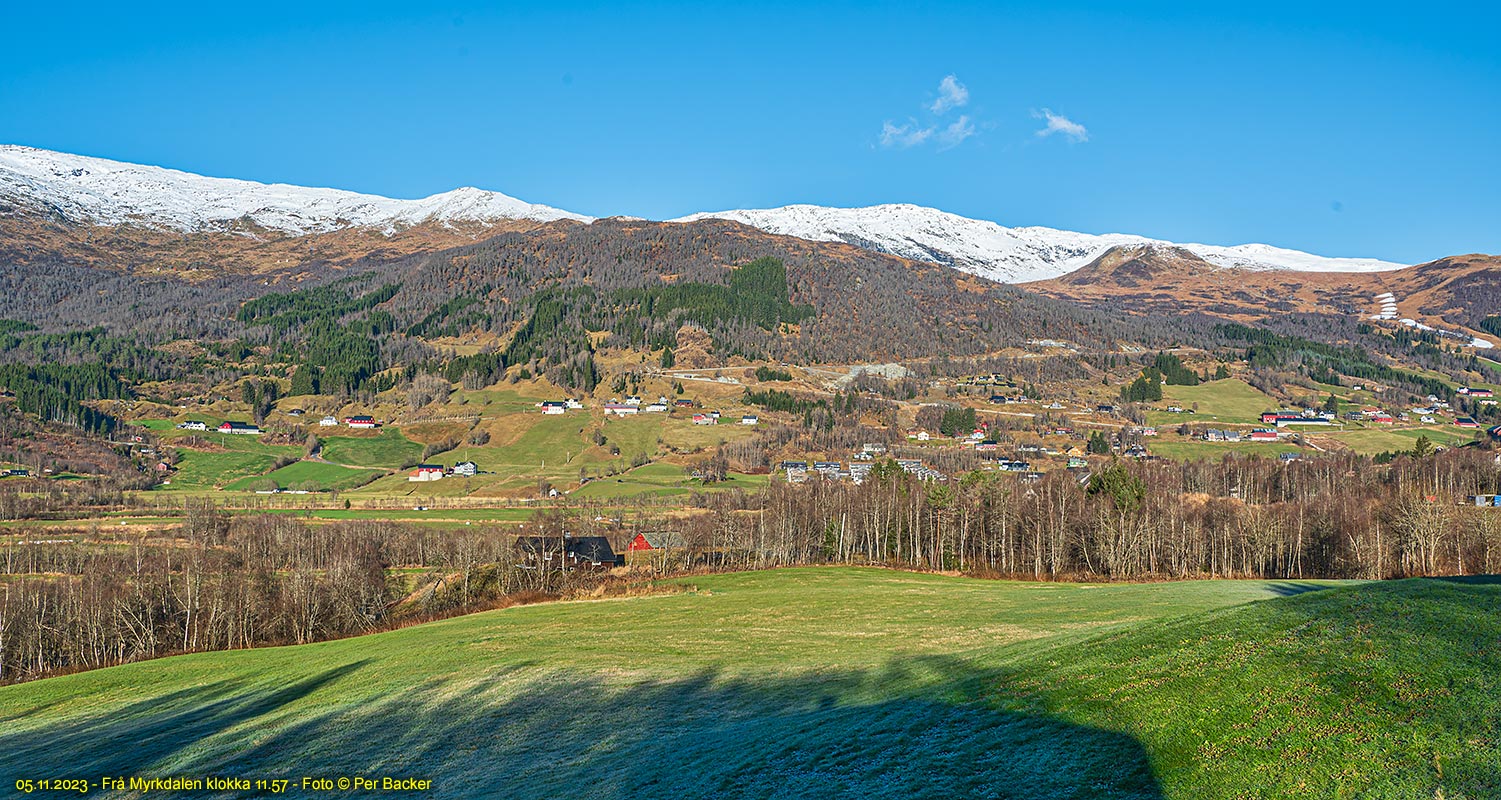 Frå Myrkdalen klokka 11.57