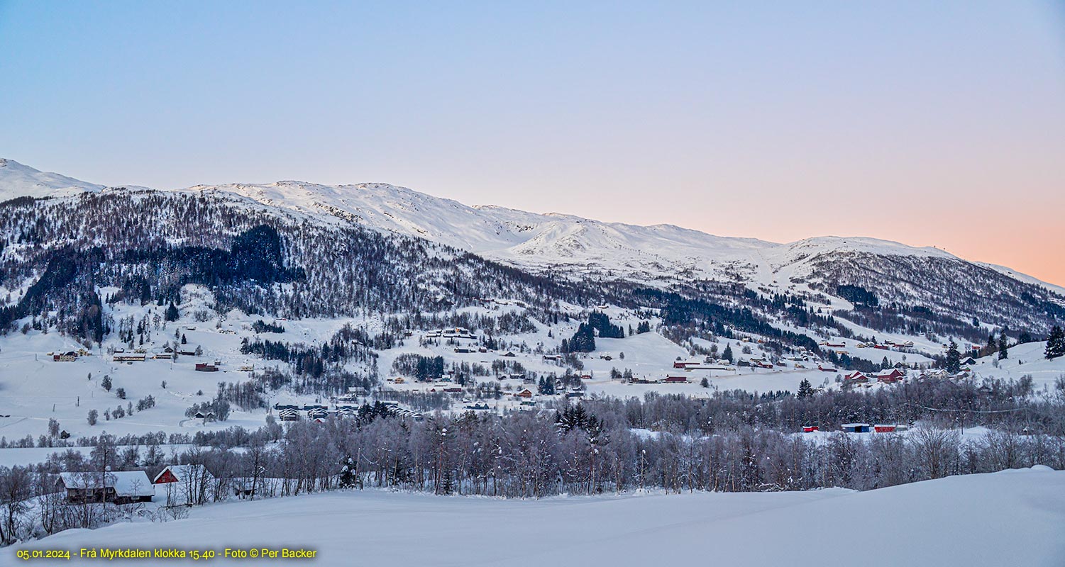 Frå Myrkdalen klokka 15.40