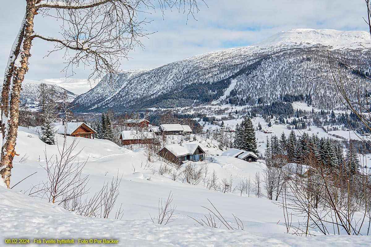 Frå Tveite hyttefelt