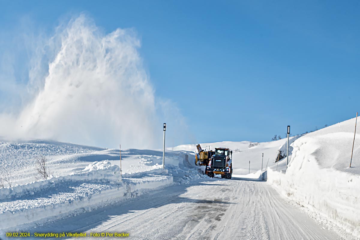 Snørydding på Vikafjellet