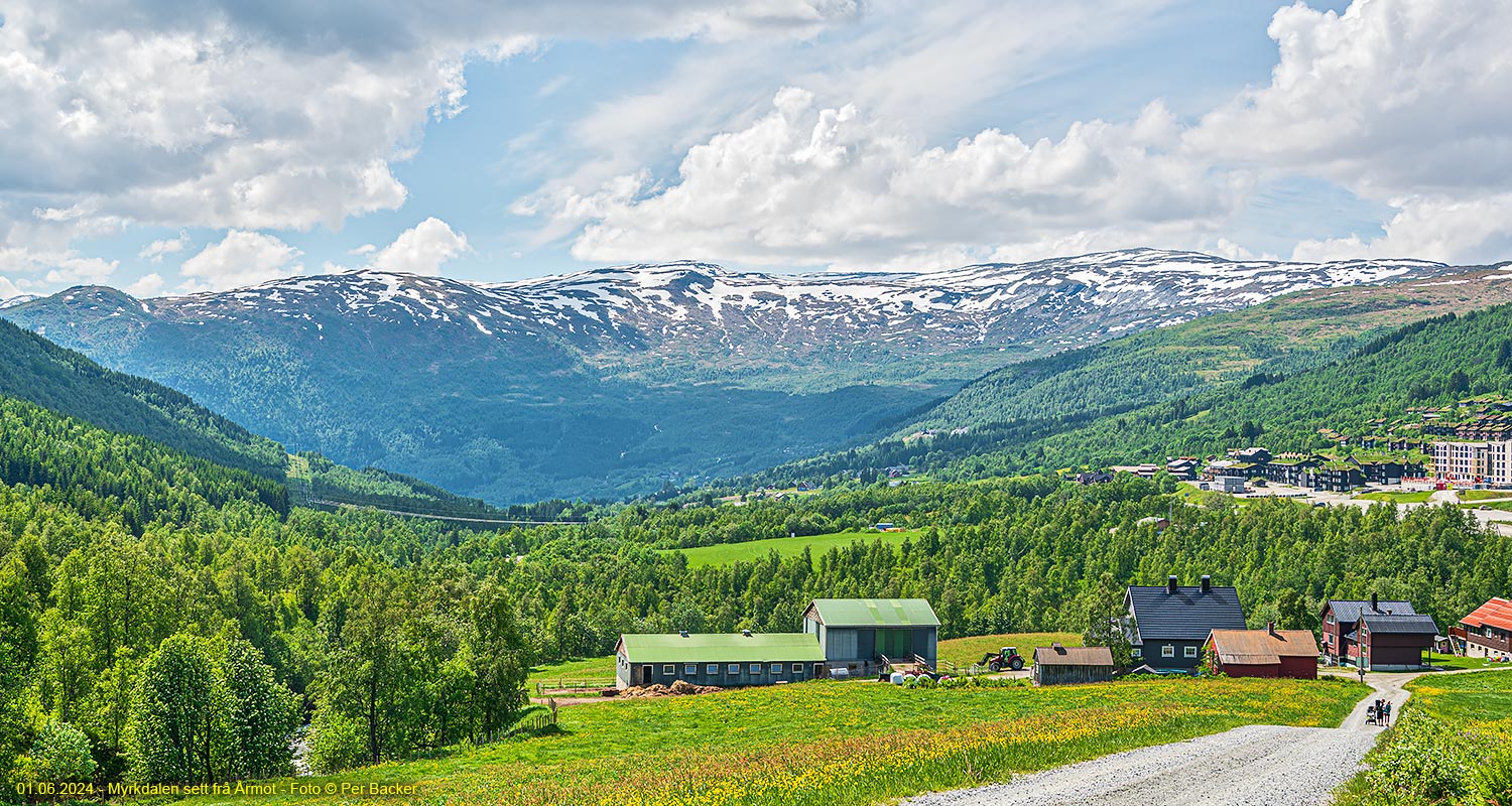 Myrkdalen sett frå Årmot