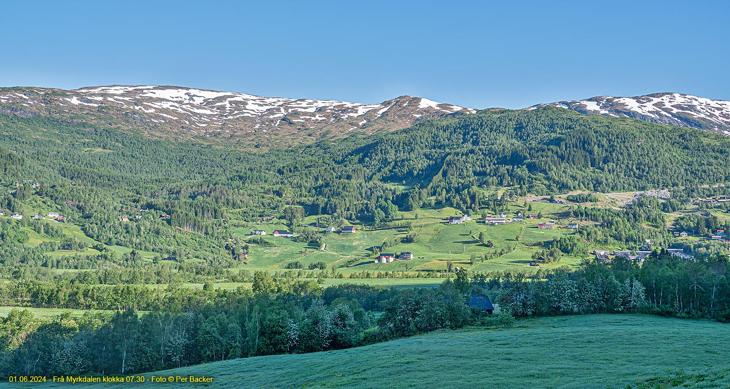 Frå Myrkdalen klokka 07.30