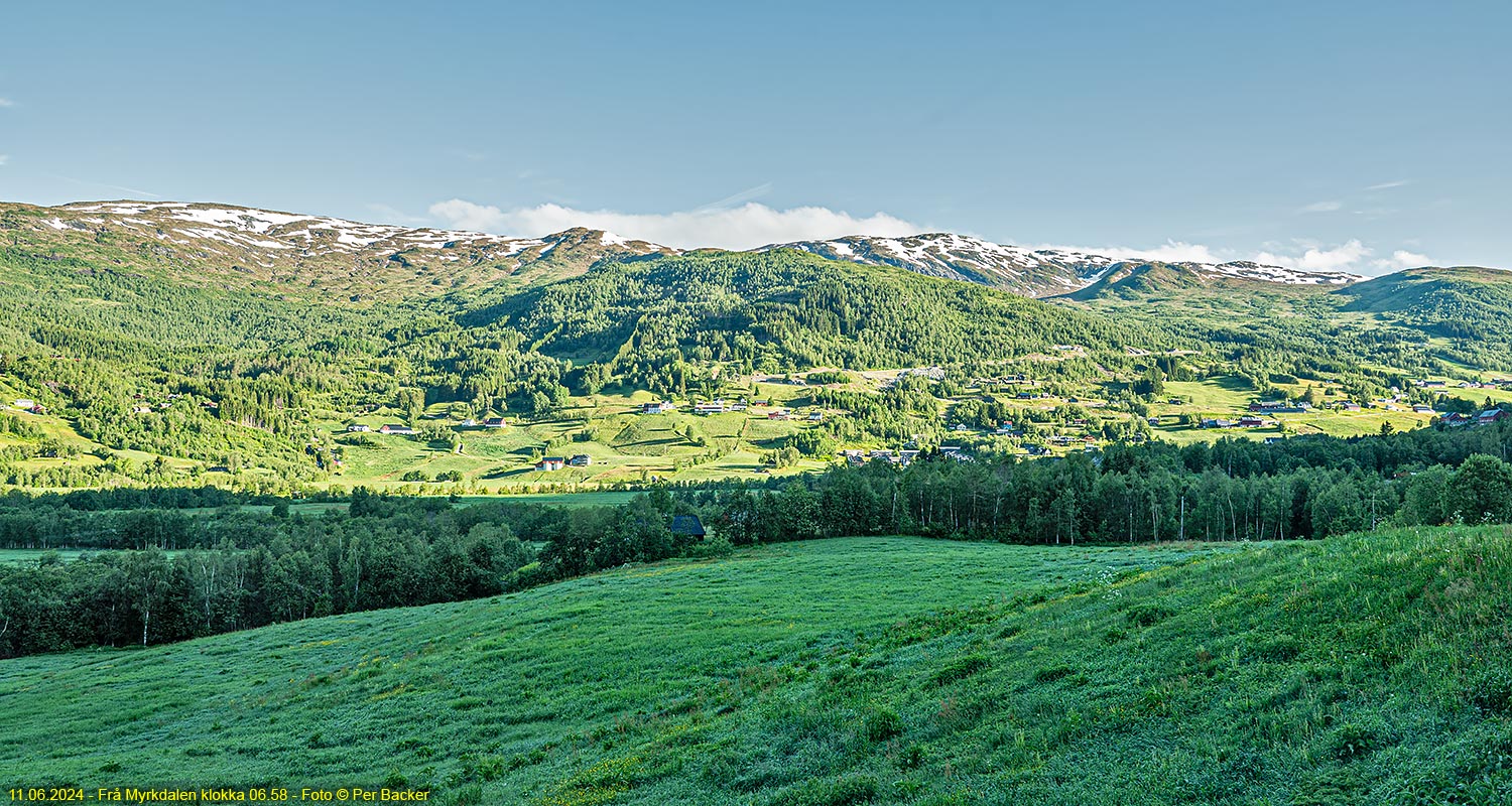 Frå Myrkdalen klokka 06.58