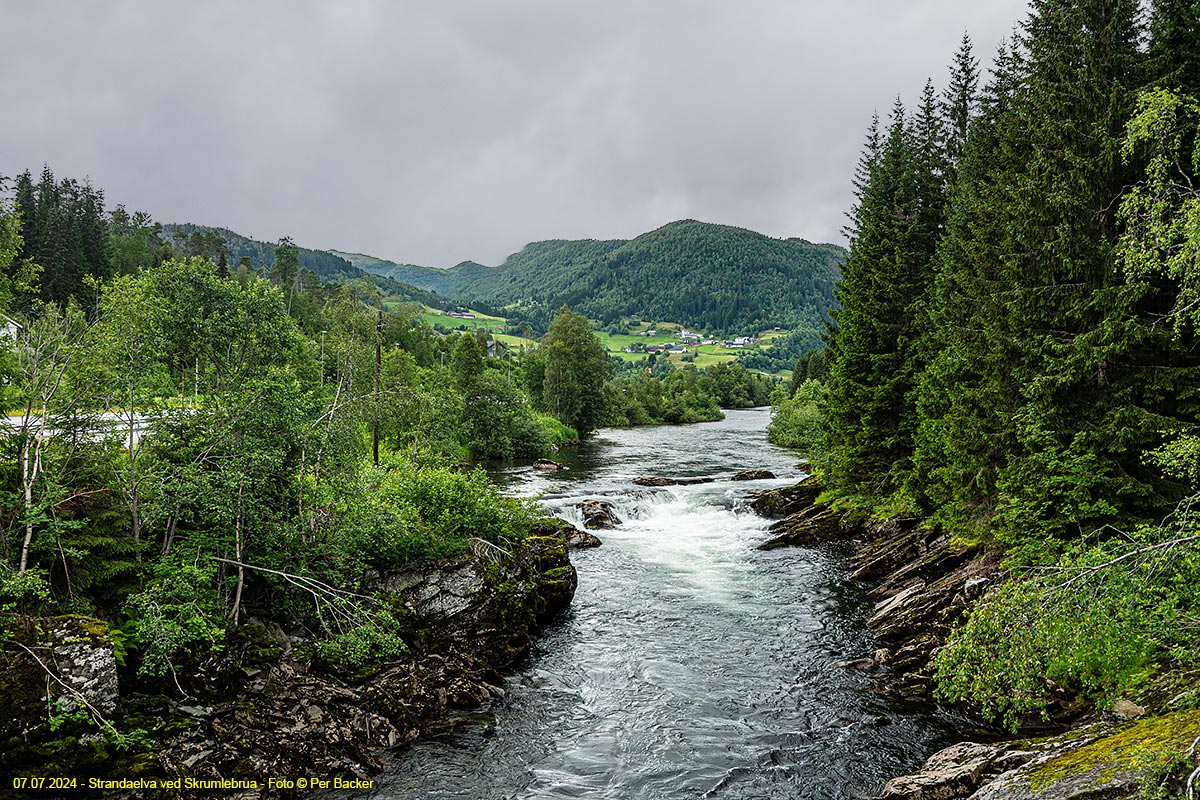 Strandaelva ved Skrumlebrua