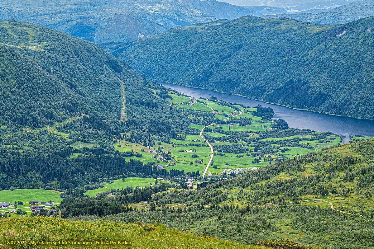 Myrkdalen sett frå Storhaugen