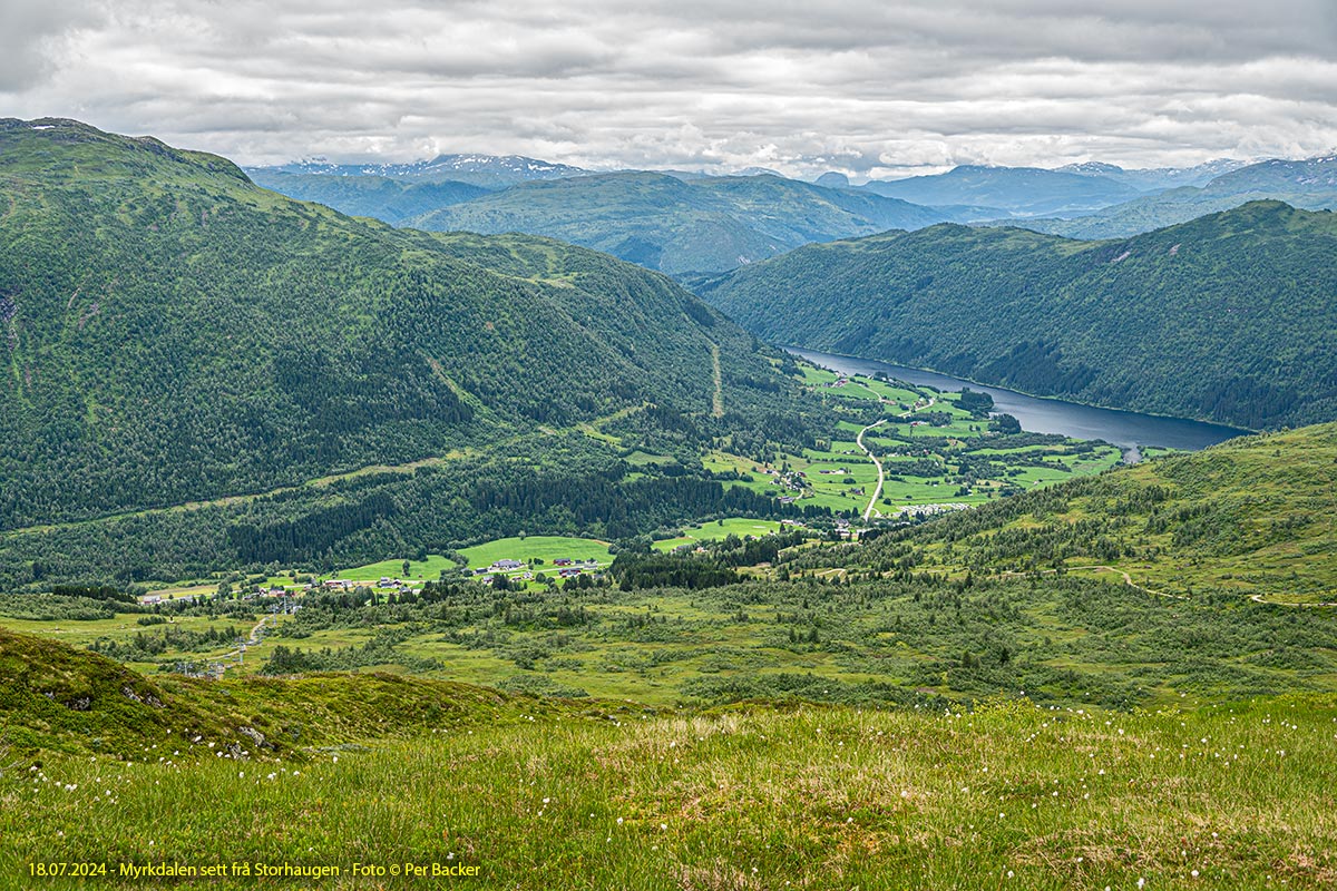 Myrkdalen sett frå Storhaugen