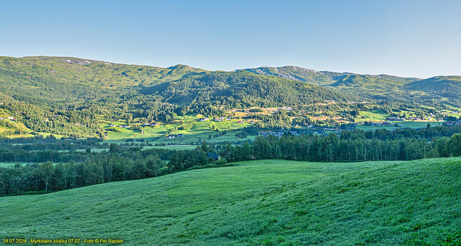 Myrkdalen klokka 07.07, 7,3C