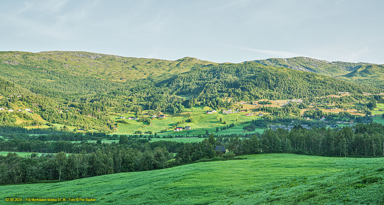 Frå Myrkdalen klokka 07.36