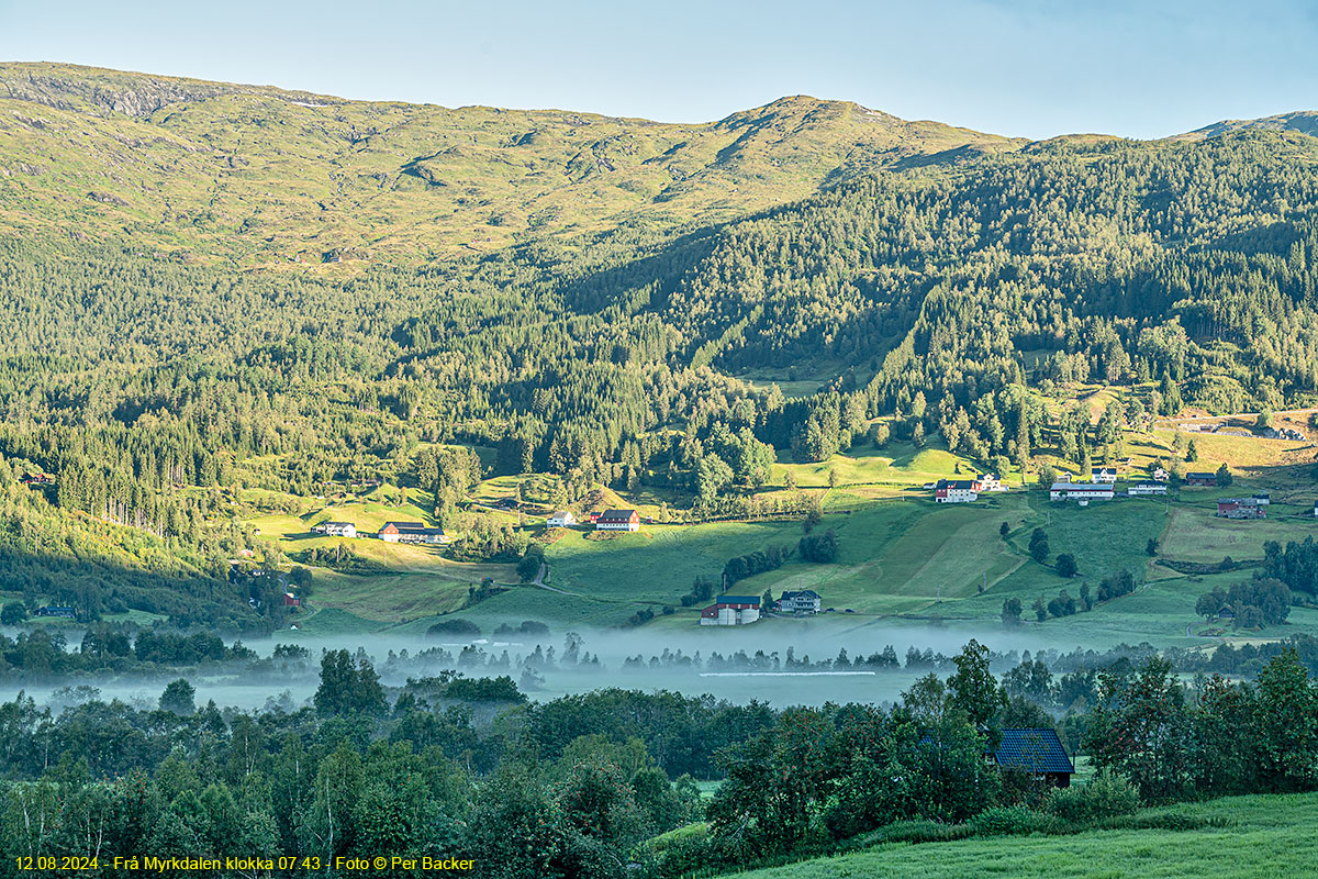 Frå Myrkdalen kklokka 07.43