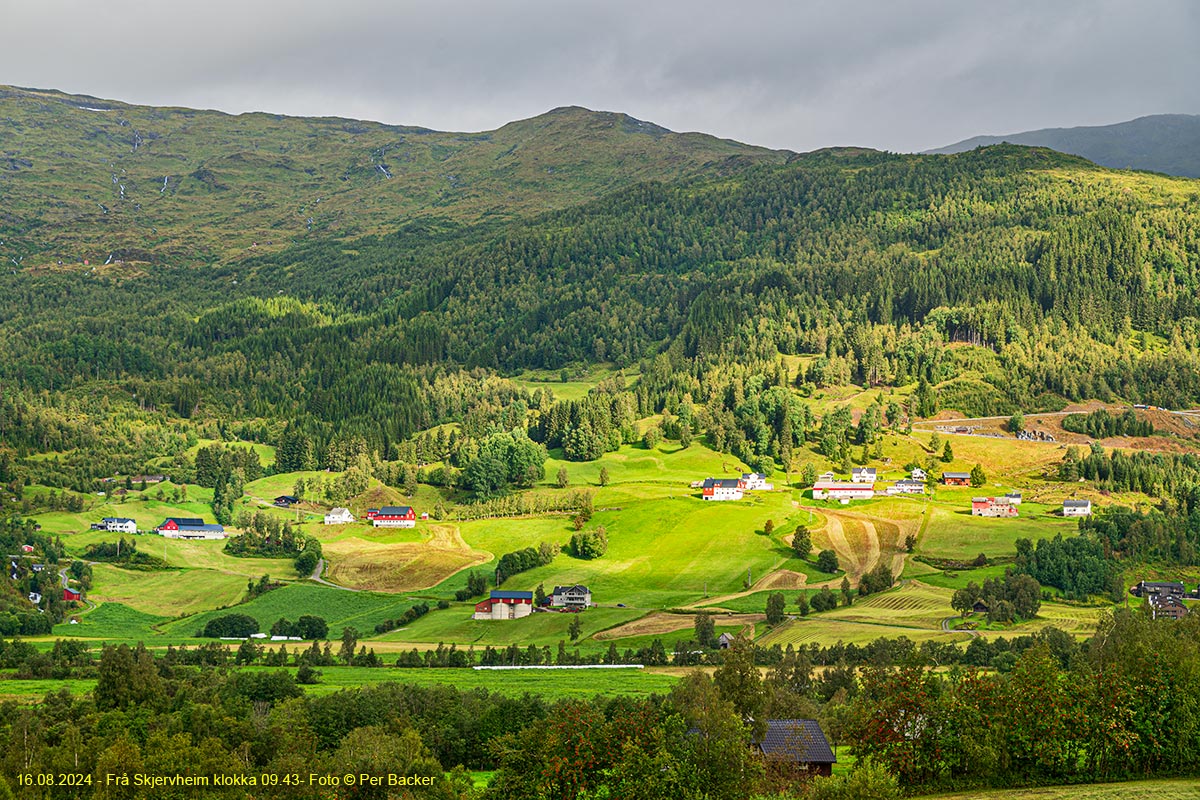 Frå Skjervheim klokka 09.43