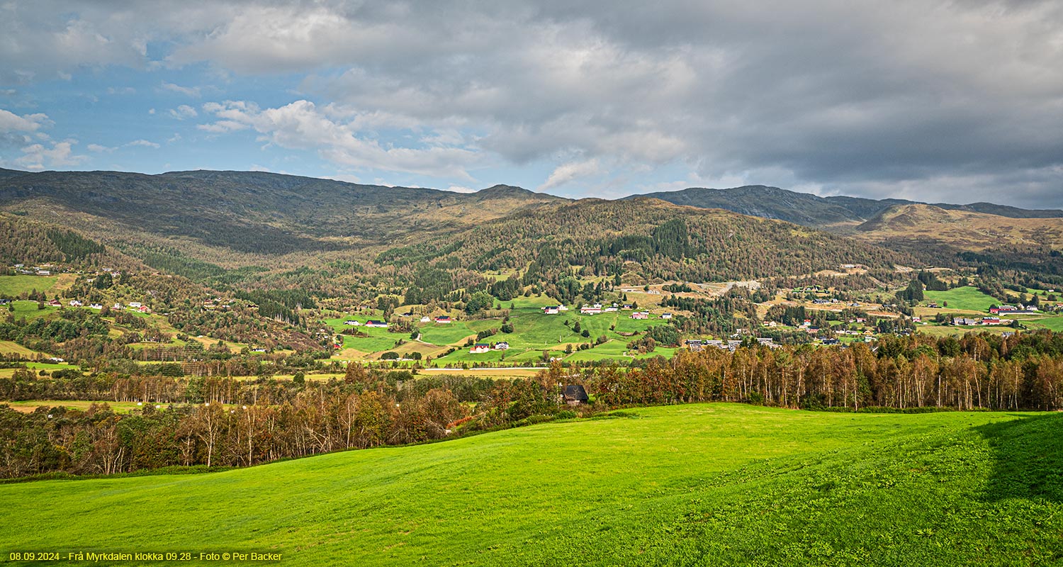 Frå Myrkdalen klokka 09.38