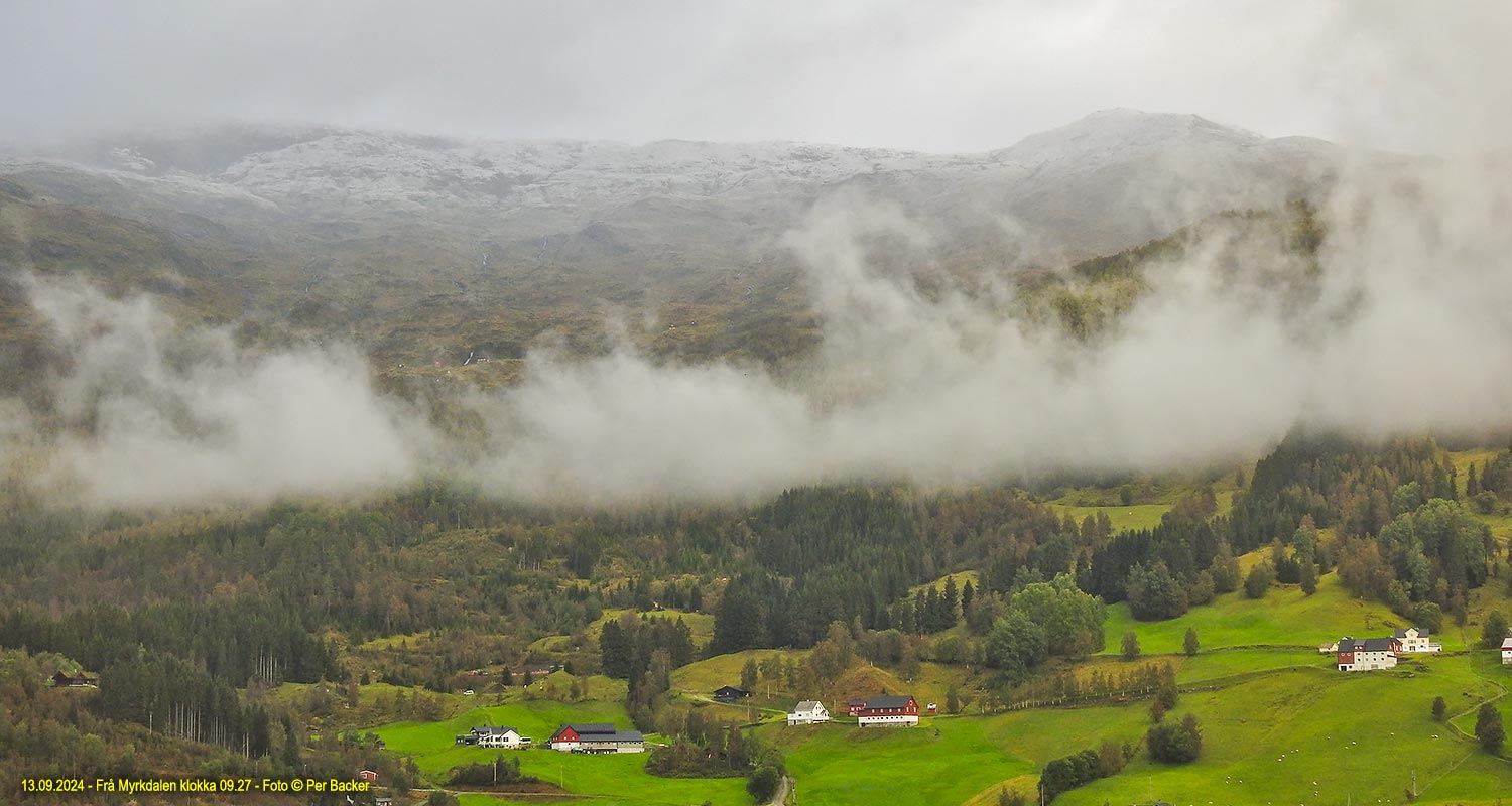 Frå Myrkdalen klokka 09.27