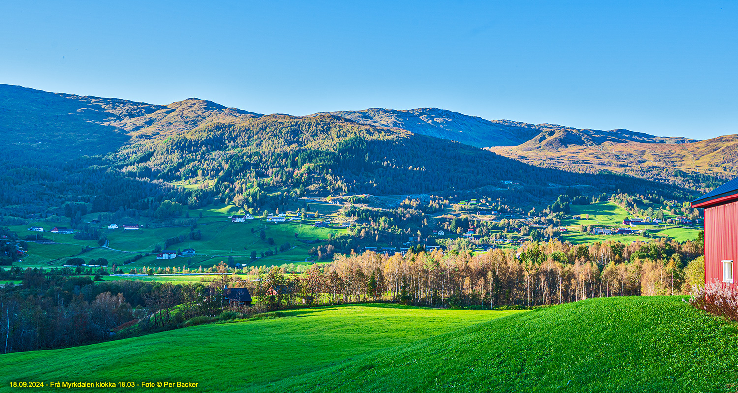 Frå Myrkdalen klokka 18.03