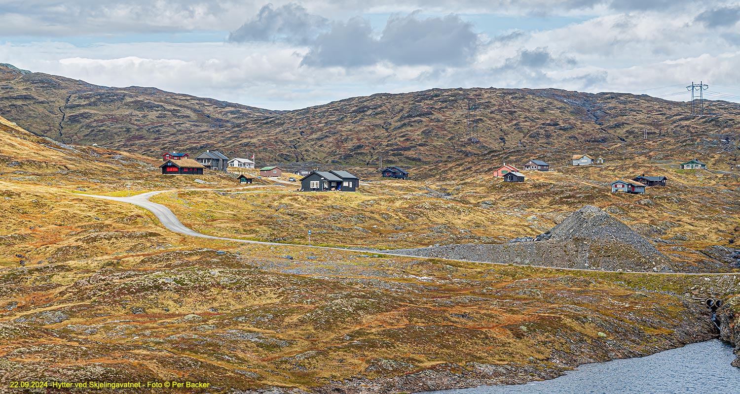 Hytter ved Skjelingavatnet