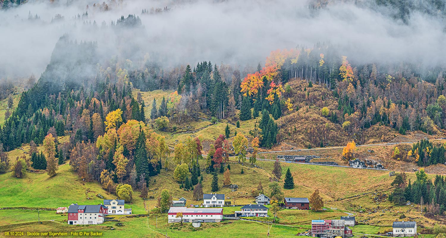 Skodde over Skjervheim