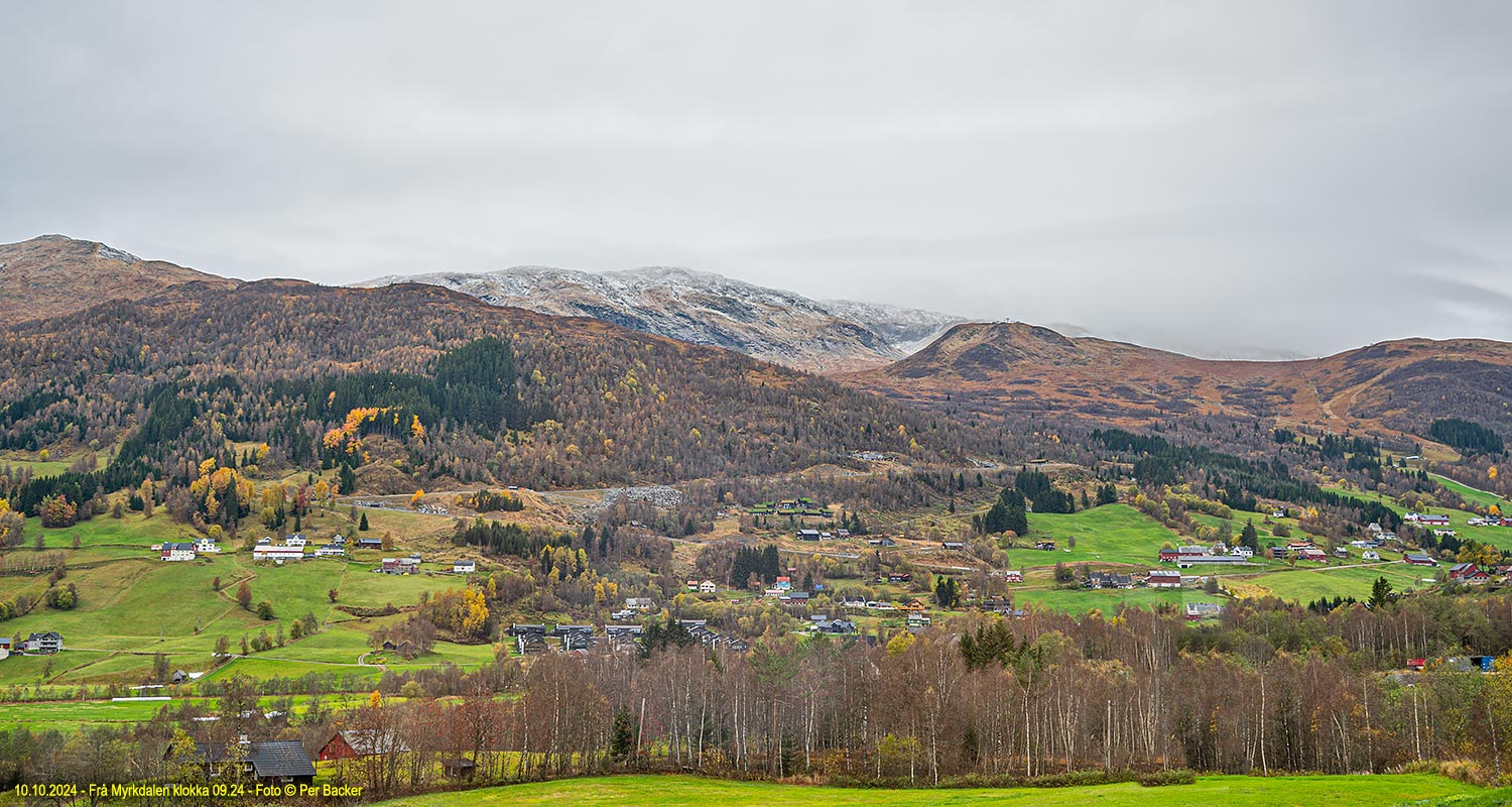 Frå Myrkdalen klokka 09.24