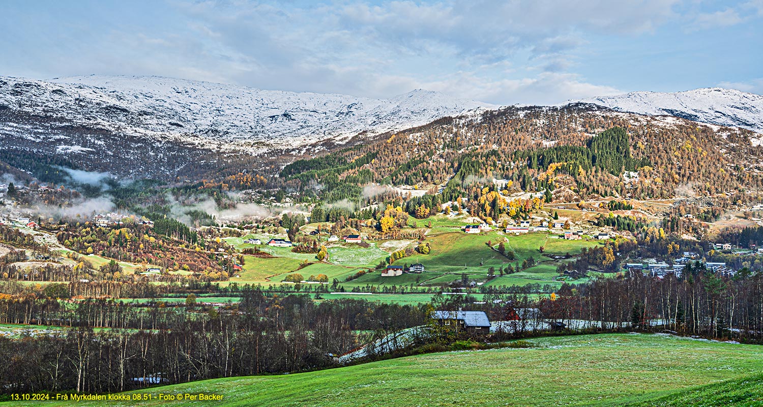 Frå Myrkdalen klokka 08.51