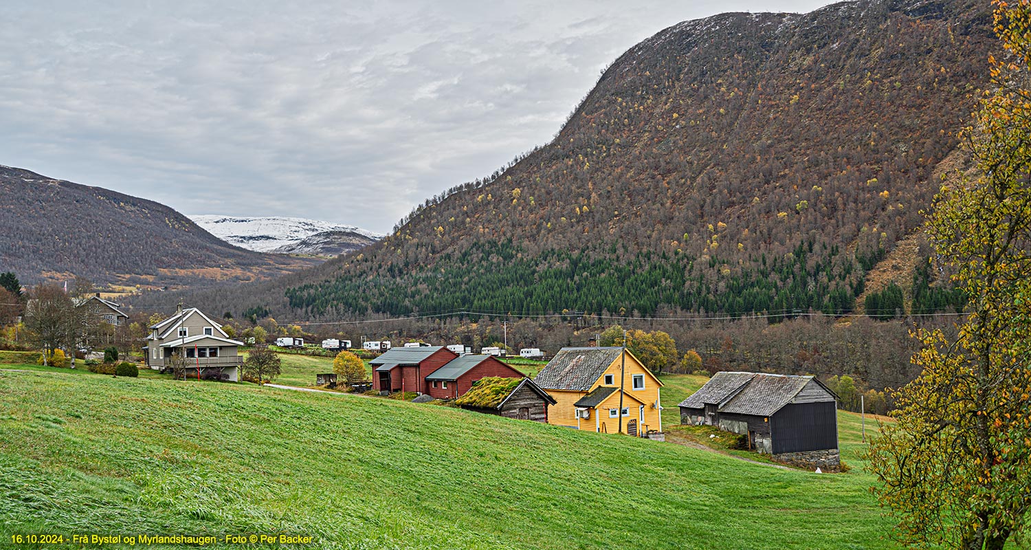 Frå Bystøl og Myrlandshaugen