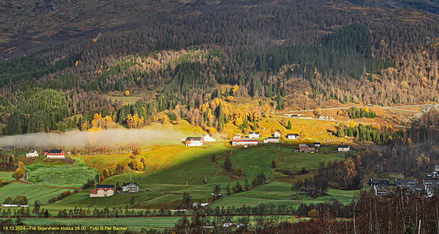 Frå Skjervheim klokka 09.00