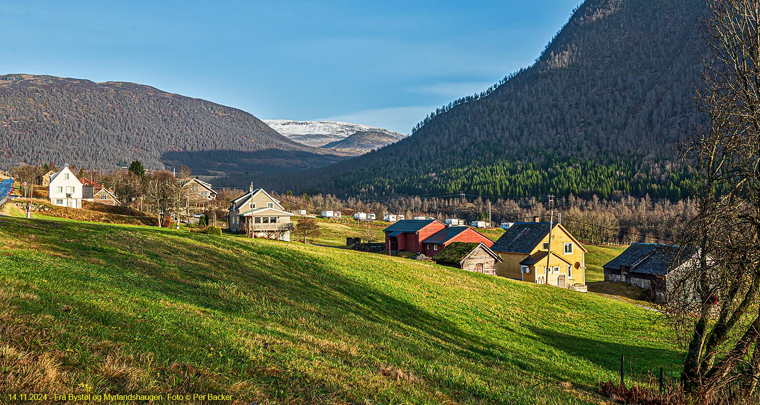 Frå Bystøl og Myrlandshaugen