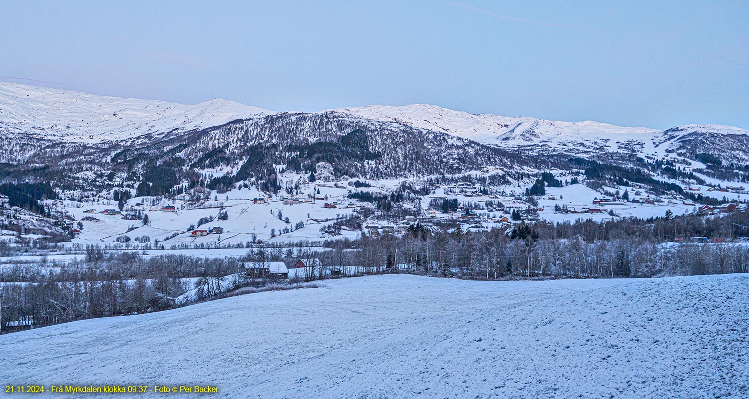 Frå Myrkdalen klokka 09.37