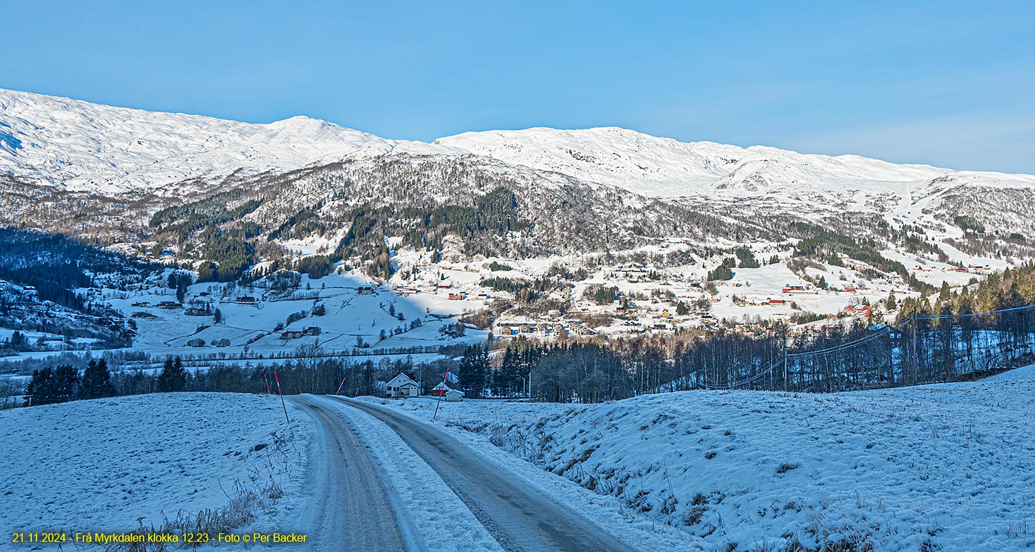 Frå Myrkdalen klokka 12.23