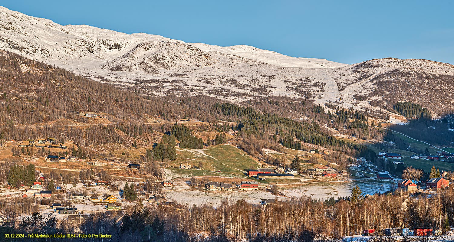 Frå Myrkdalen klokka 10.54