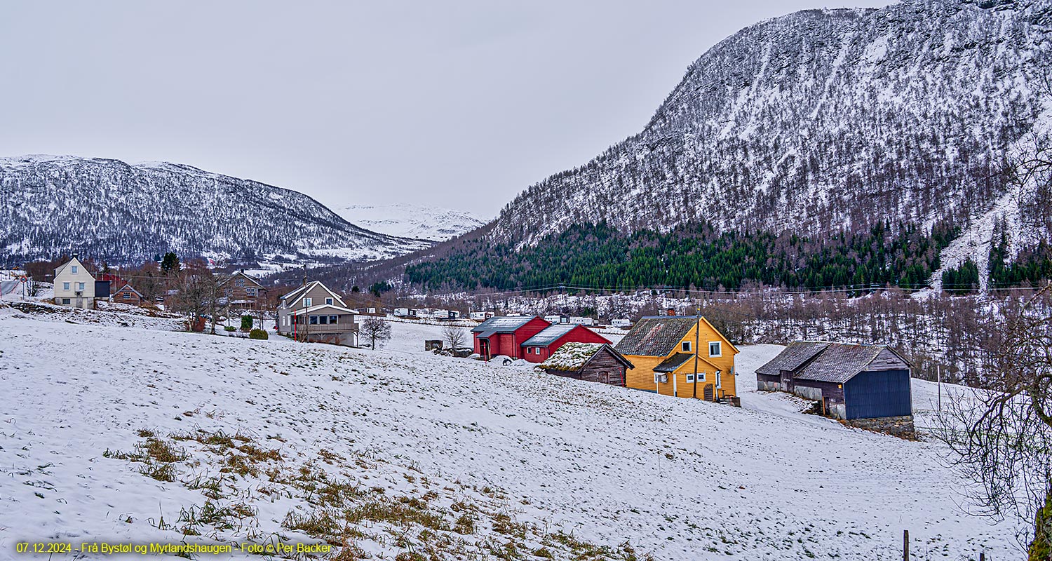 Frå Bystøl og Myrlandshaugen