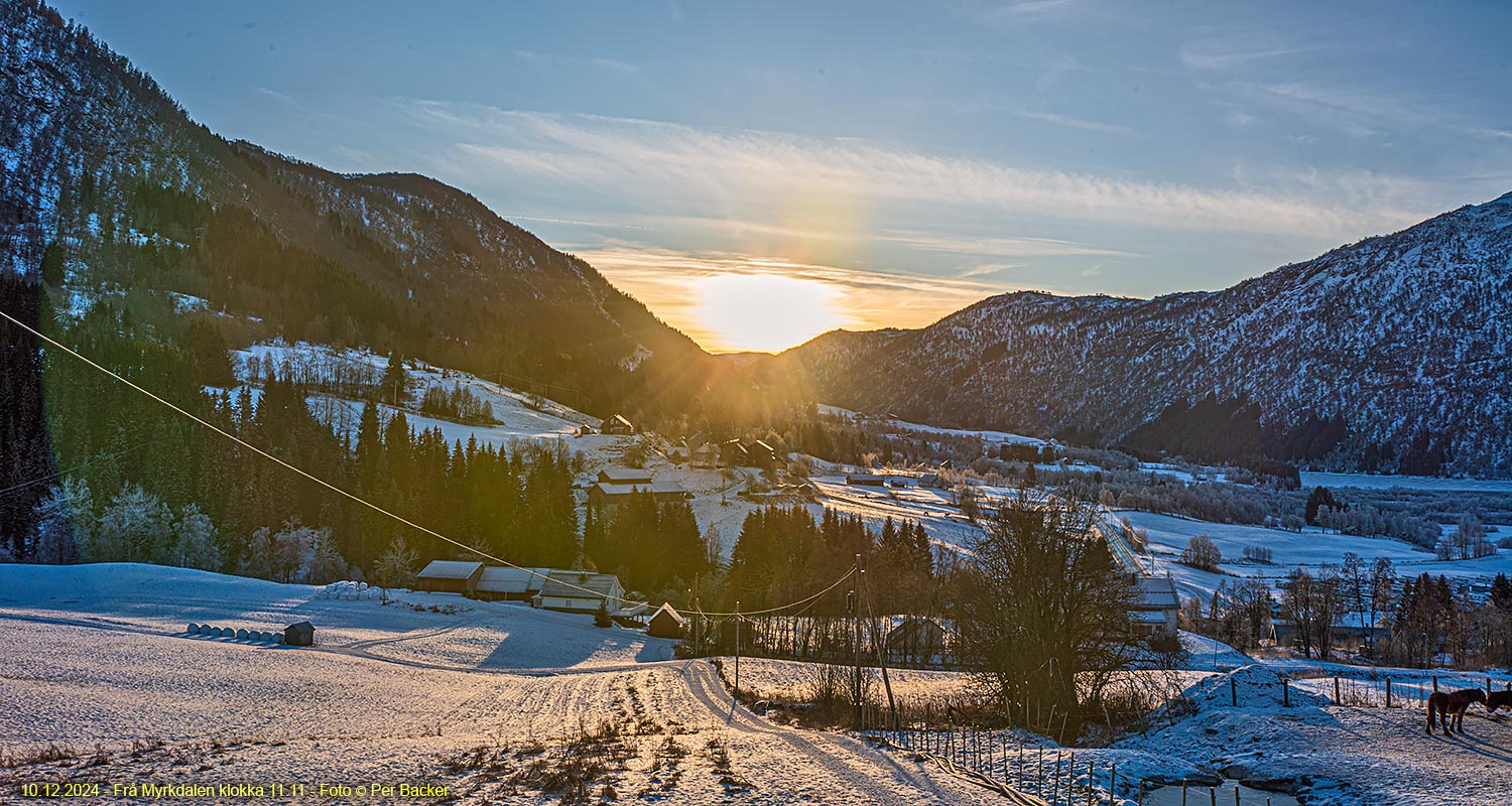 Frå Myrkdalen klokka 11.11