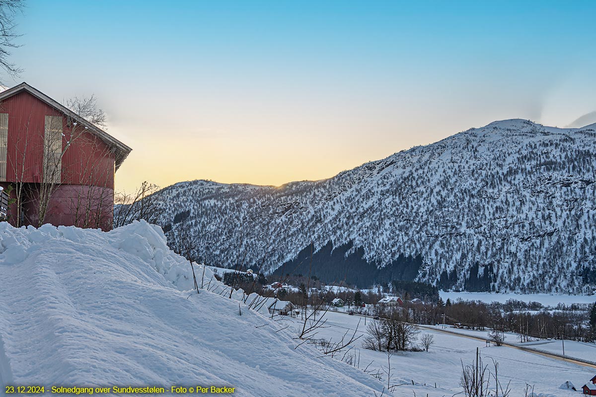 Solnedgang over Sundvesstølen