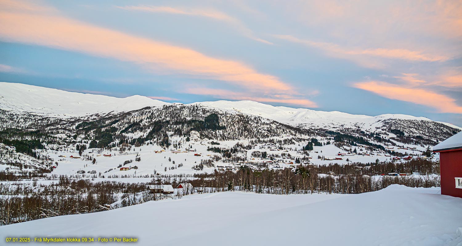Frå Myrkdalen klokka 09.34