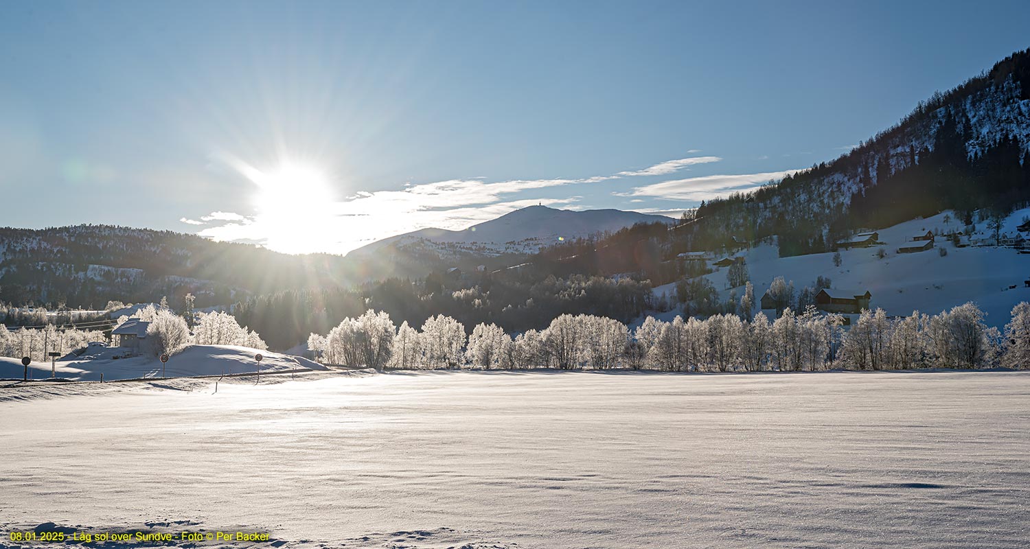 Låg sol over Sundve