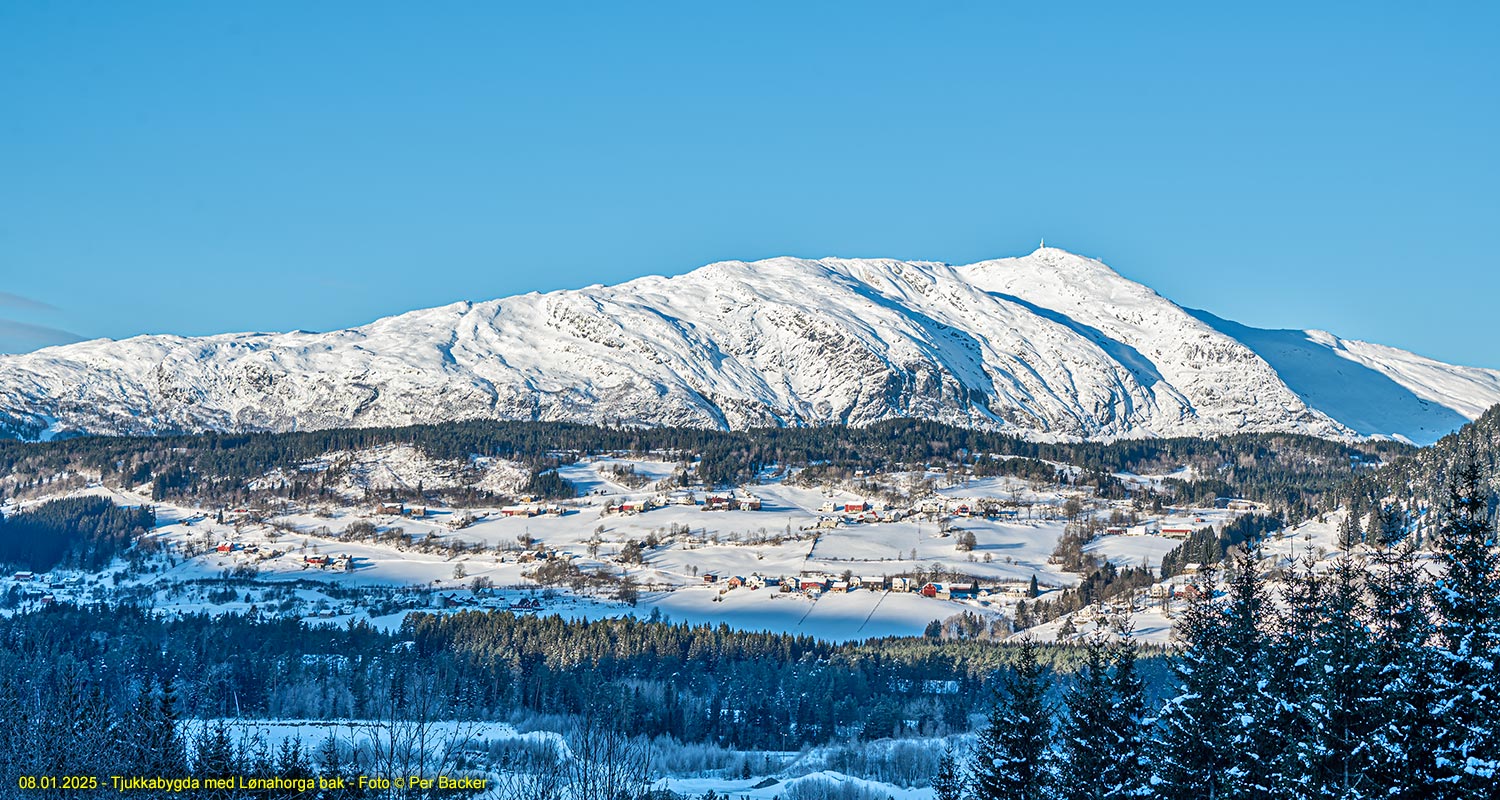 Tjukkabygda med Lønahorga bak