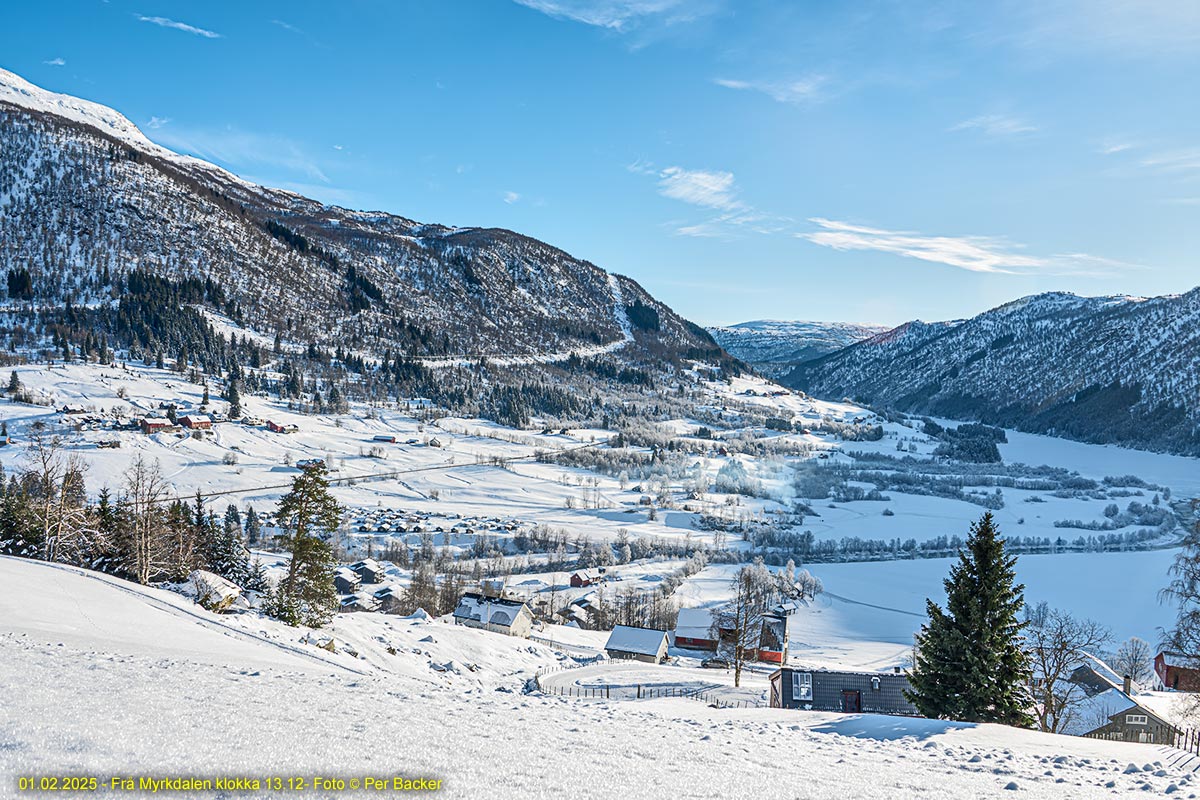 Frå Myrkdalen klokka 13.12