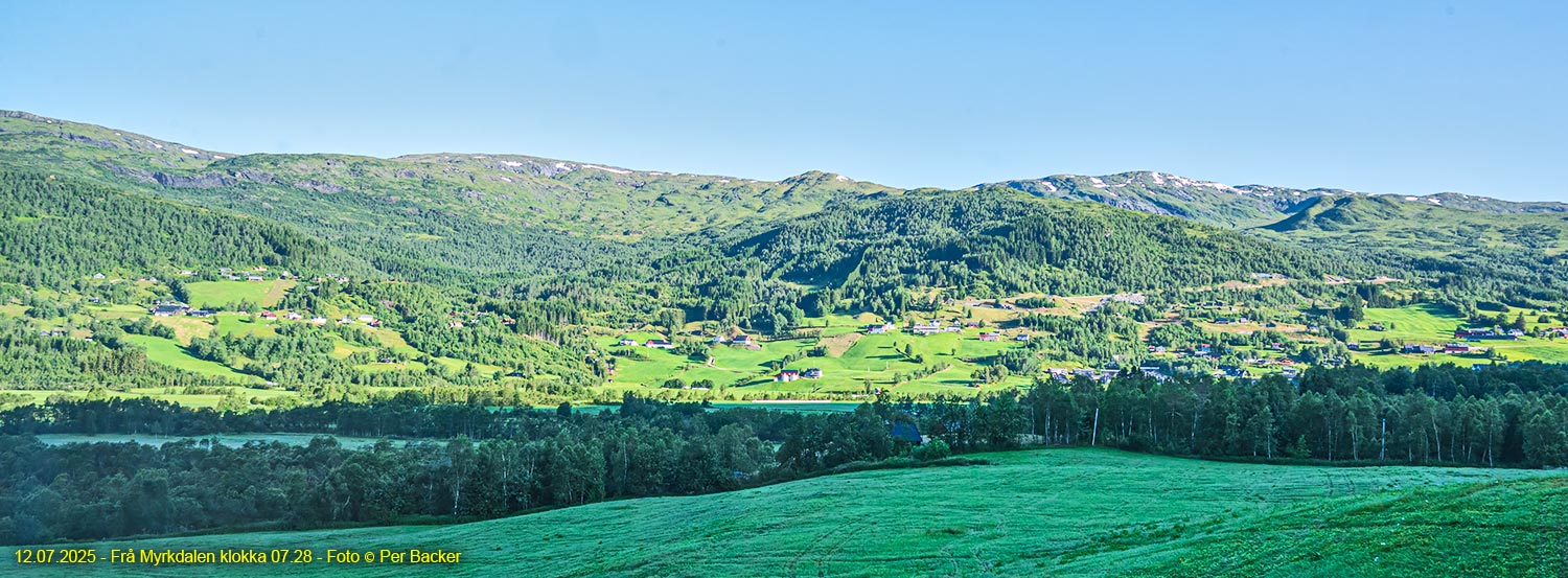 Frå Myrkdalen klokka 07.28