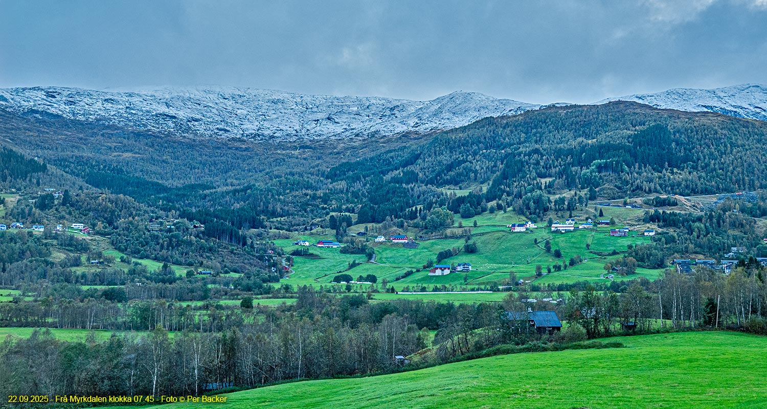 Frå Myrkdalen klokka 07.45
