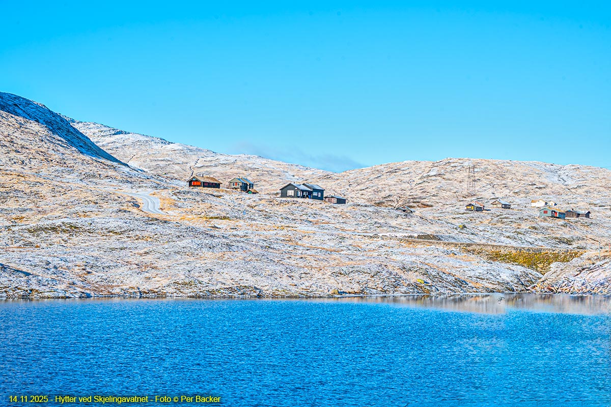Hytter ved Skjelingavatnet