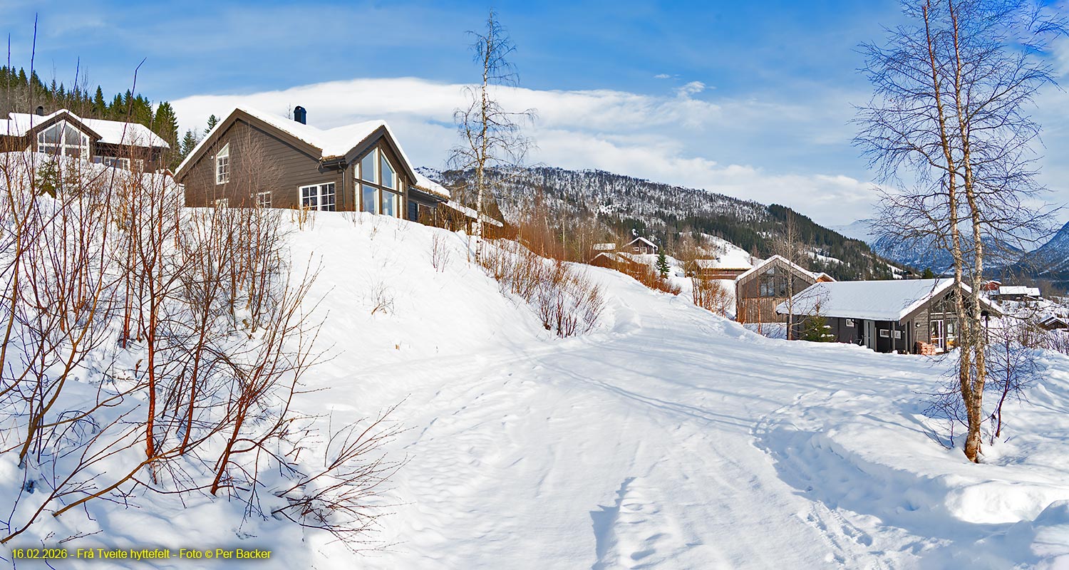 Frå Tveite hyttefelt