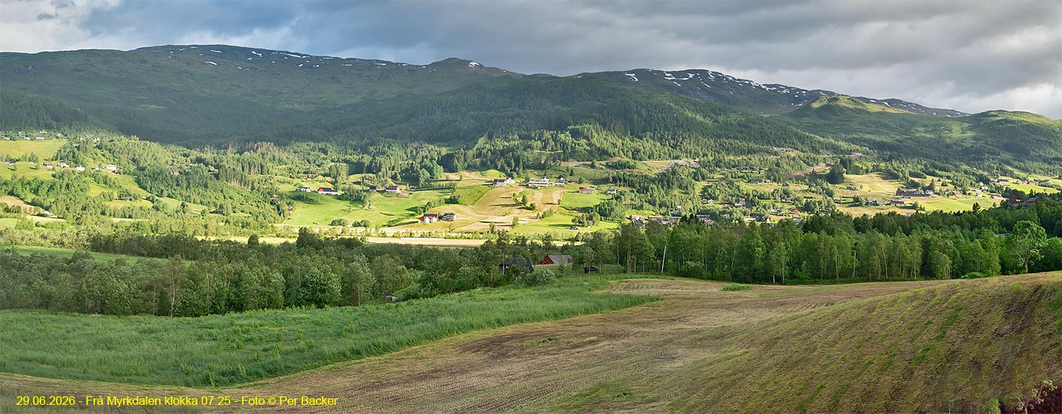 Frå Myrkdalen klokka 07.25