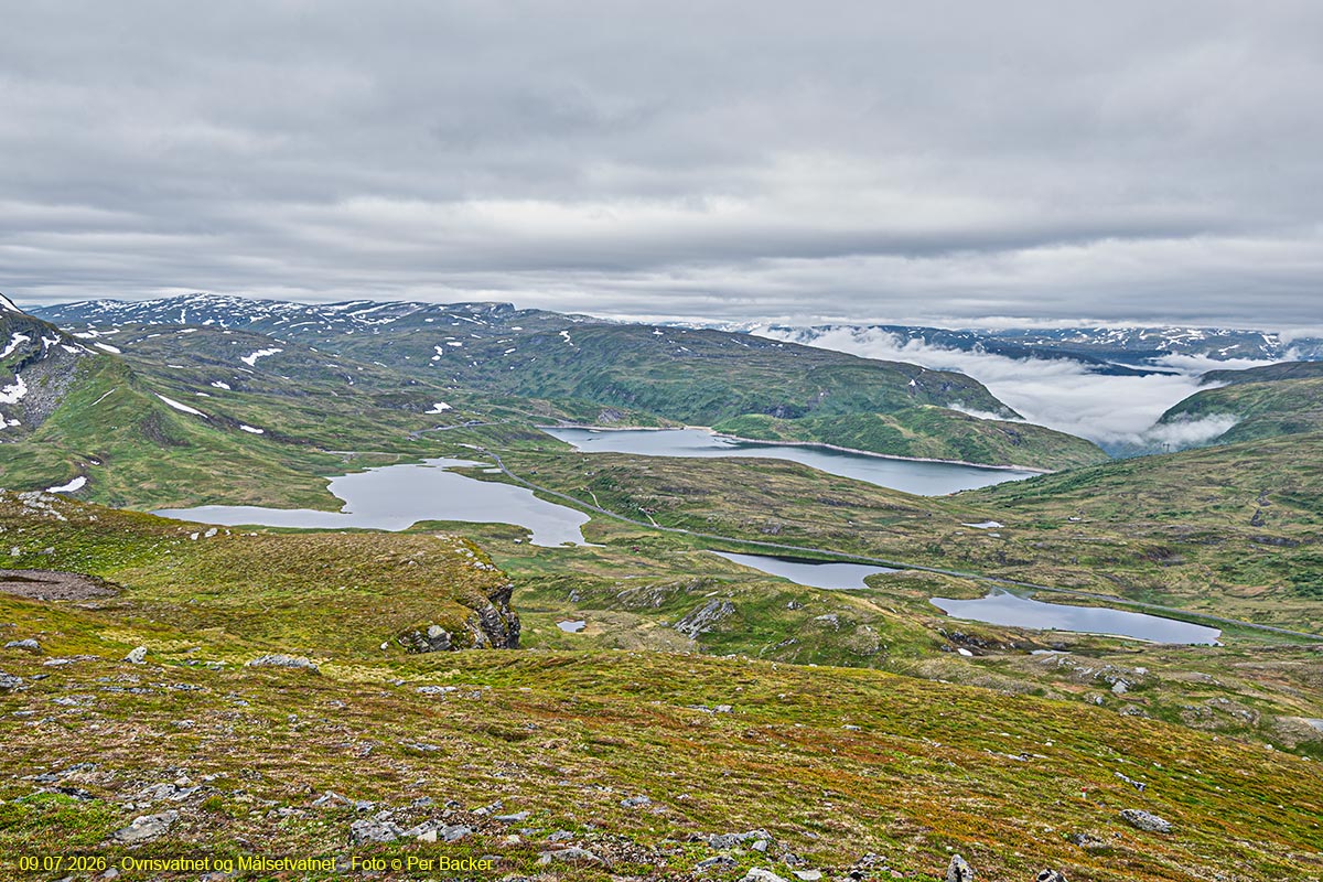 Ovrisvatnet og Målsetvatnet