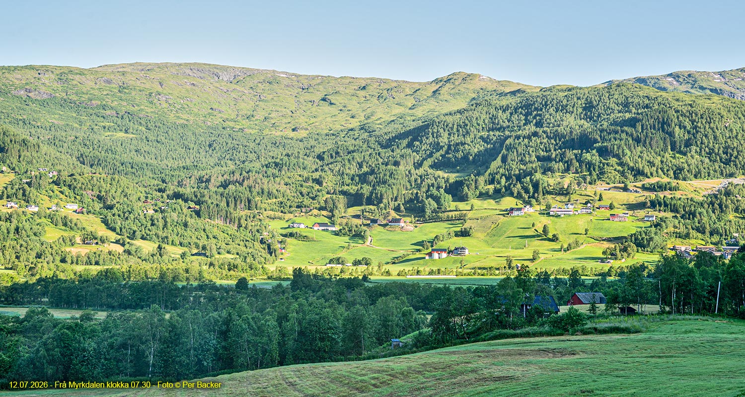 Frå Myrkdalen klokka 07.30